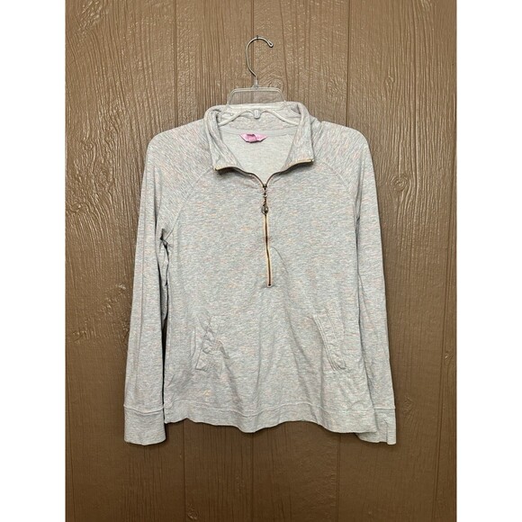 Lilly Pulitzer Women's 3/4 Zip Skipper‎ Pullover "Sunny State of Mind"  Size M - Picture 1 of 6
